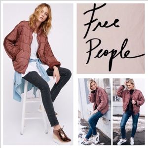 SOLD Free people dolman quilted jacket